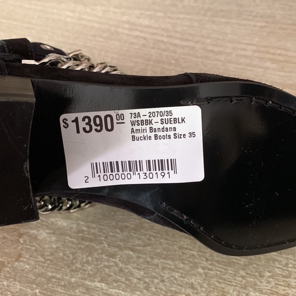 AMIRI Women Bandana Buckle Boots - Picture 10 of 10